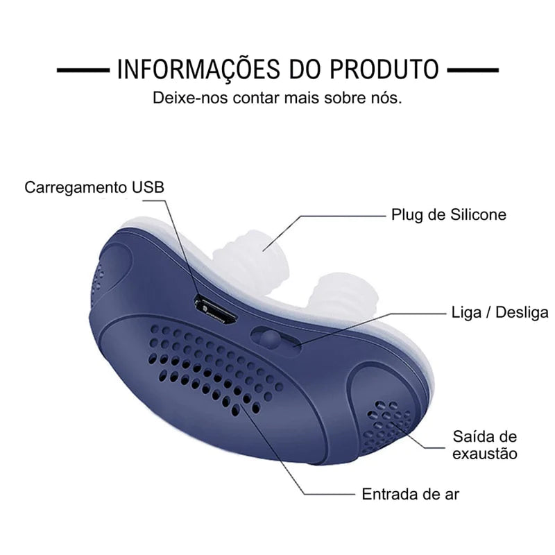 Micro CPAP - Acabe com os Roncos e Apneia do Sono - COMPRE 1 e Ganhe 2