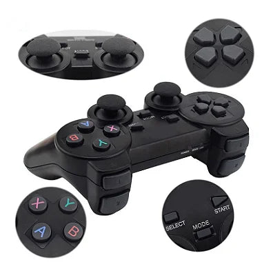 Vídeo Game Stick 4k Jogos Retrô com 2 Controles Sem Fio