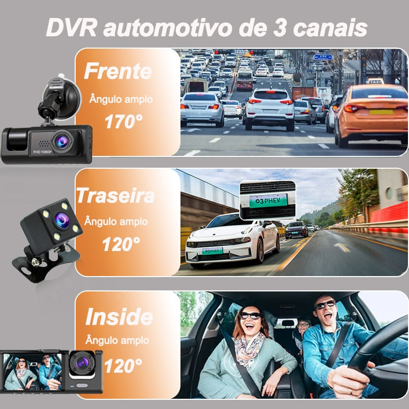 Câmera Veicular Multi Drive 360 [SEU CARRO MAIS SEGURO]