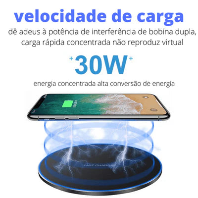 Carregador sem Fio de 30 W de Carregamento Rápido