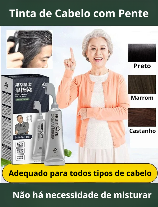 Tinta de Cabelo Vegetal NaturiColor + Escovinha Brinde