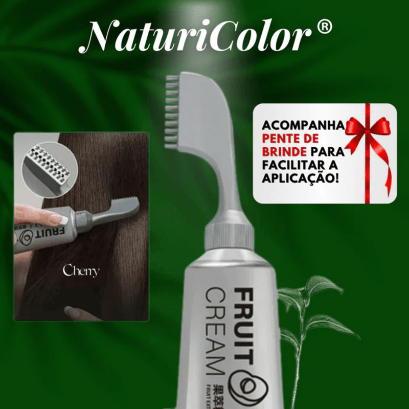 Tinta de Cabelo Vegetal NaturiColor + Escovinha Brinde